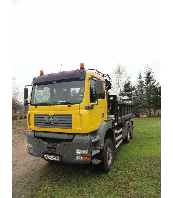 Samochód Ciężarowy marki MAN TGA 26.410 6x6 wywrot 3-stronny + HDS